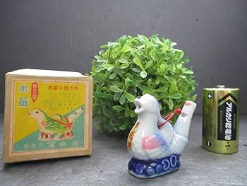【vintage】Engelholm 陶製の鳥笛 水笛 陶器 陶製 鳥笛 縁日 祭り 骨董 古玩 郷土玩具 民芸品